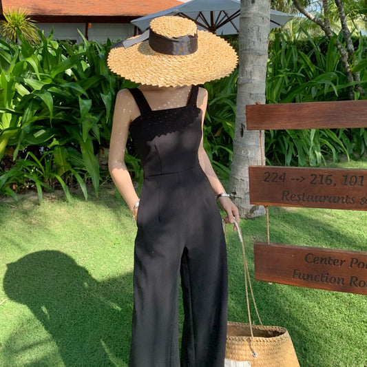 網美微性感露背度假連身褲裝 - TWINKLE