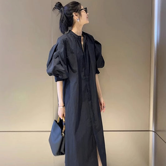 顯瘦大澎袖高端氣質洋裝 - TWINKLE