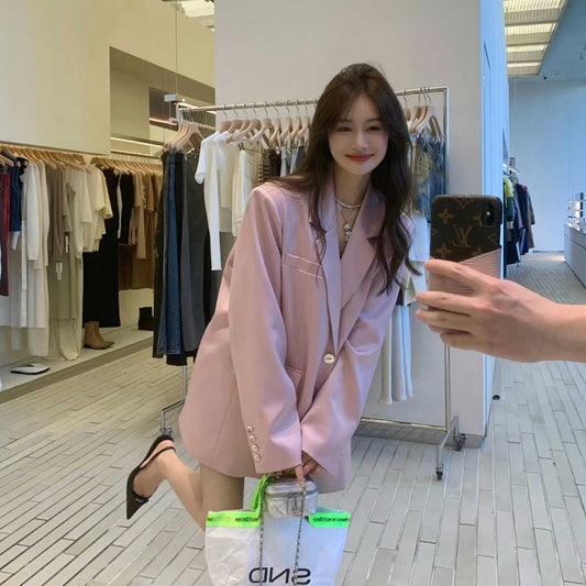 寬鬆版型又颯又甜西裝外套 - TWINKLE