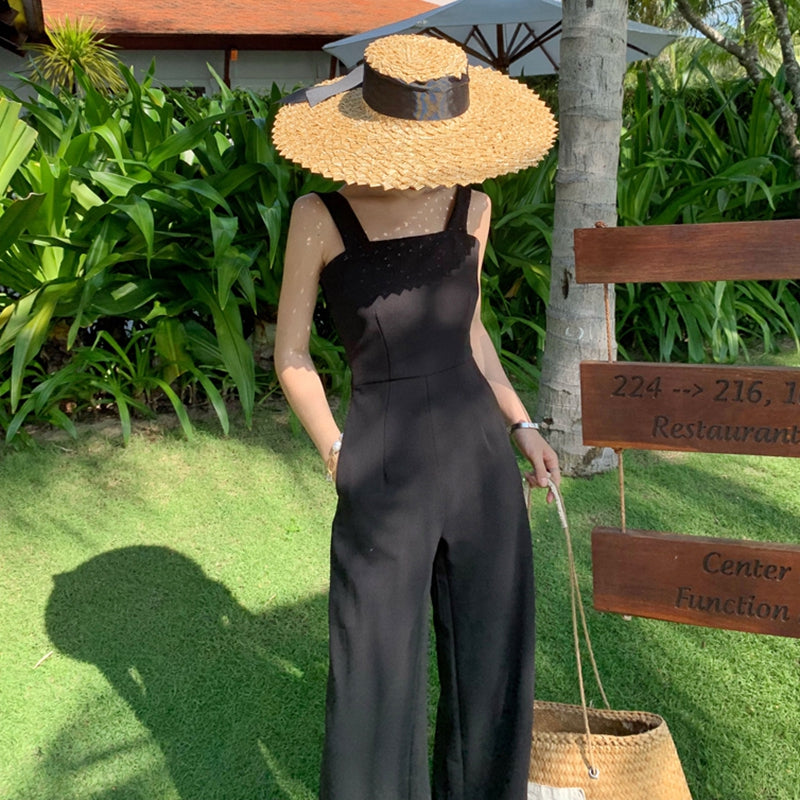 網美微性感露背度假連身褲裝 - TWINKLE