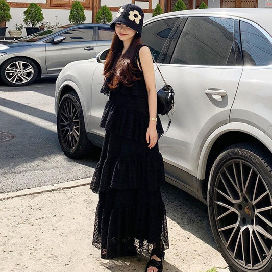 度假首選蛋糕長洋裝 - TWINKLE