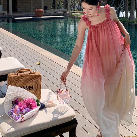 漸層色迷人度假洋裝 - TWINKLE