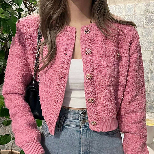 實穿短版針織外套 - TWINKLE