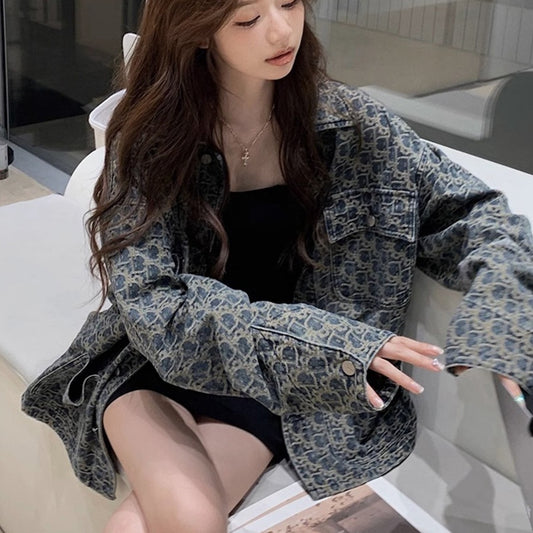 閉眼入大牌感寬鬆牛仔外套 - TWINKLE