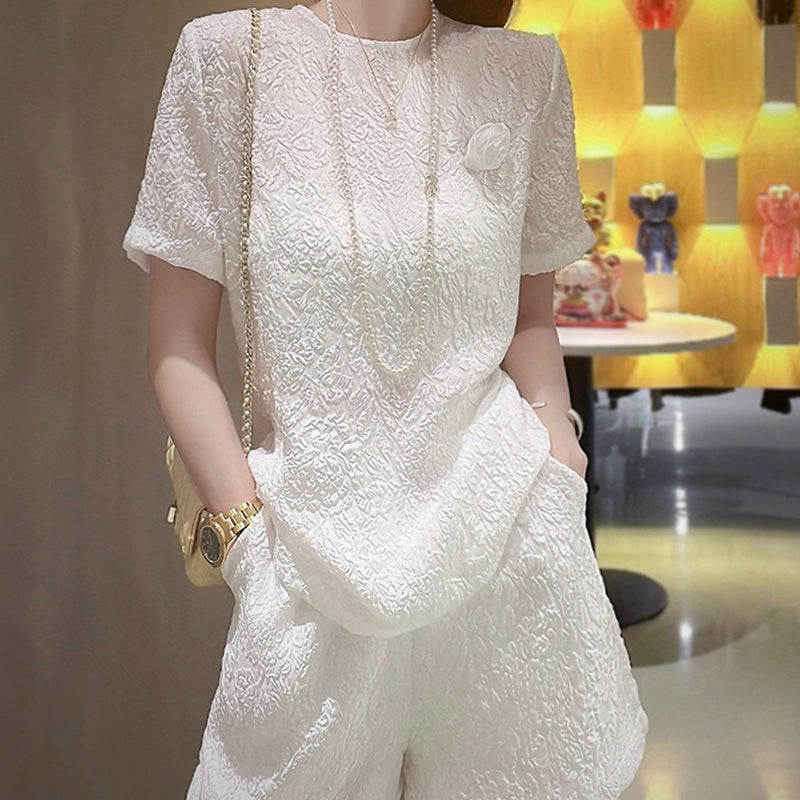 小香風簡單優雅短褲套裝 - TWINKLE