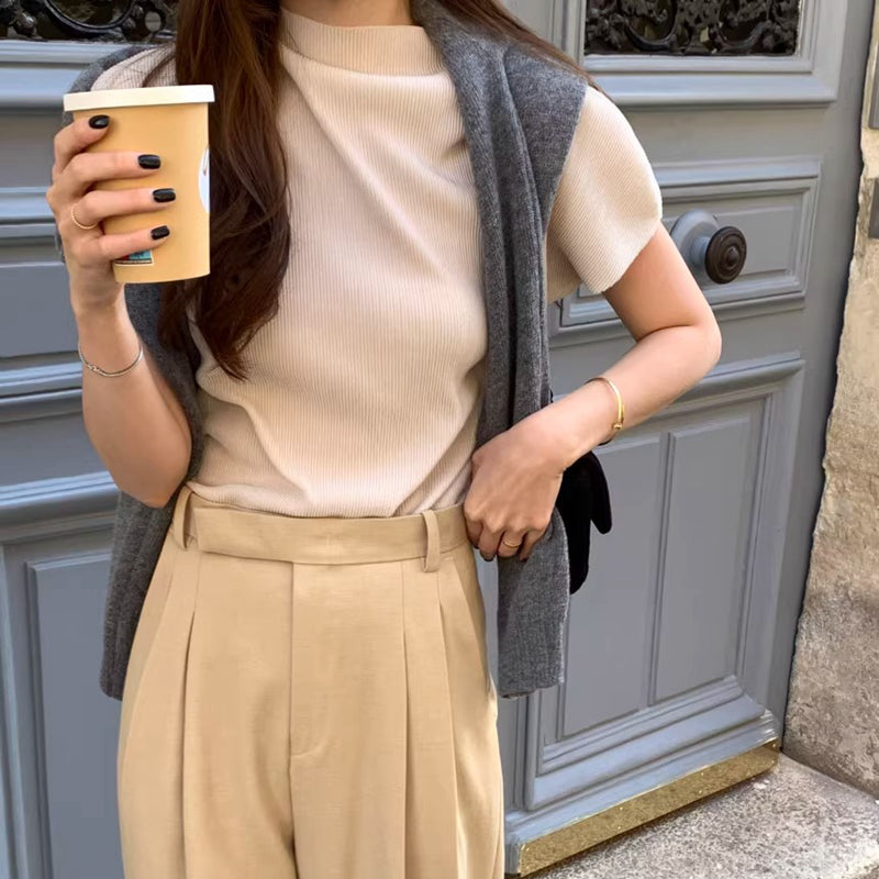 日常好搭壓摺上衣