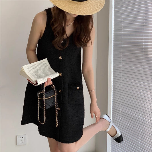 鬆弛感千金風小香洋裝