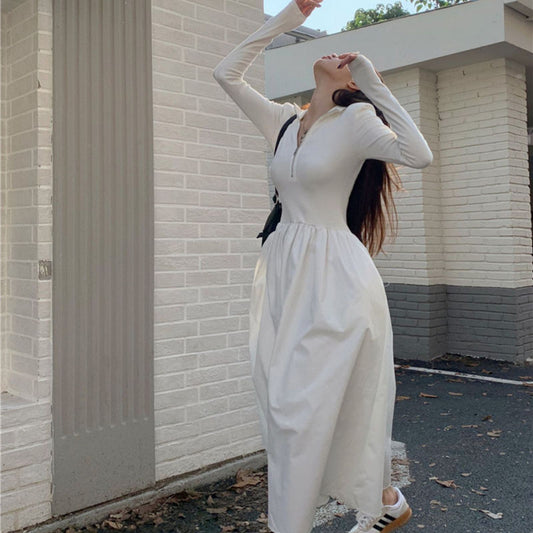 簡單出片好搭拉鍊洋裝