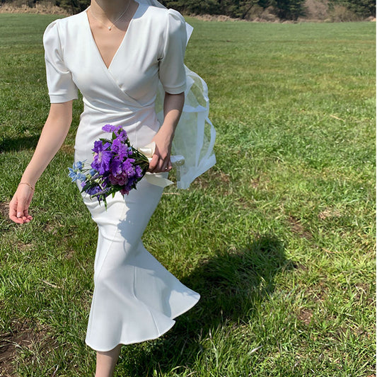 魚尾裙襬窈窕美人洋裝 - TWINKLE