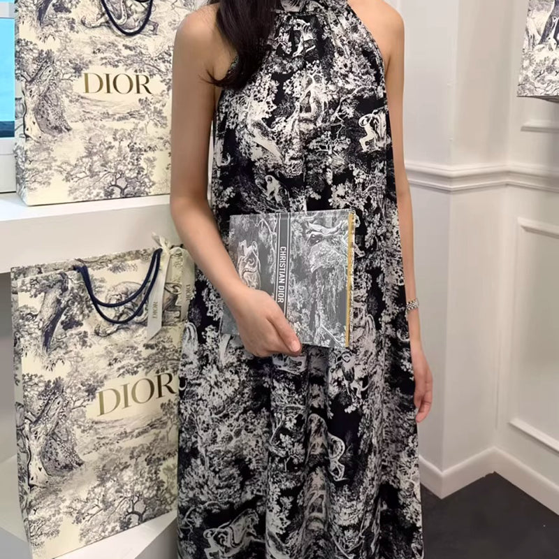 大牌感高端花卉度假洋裝