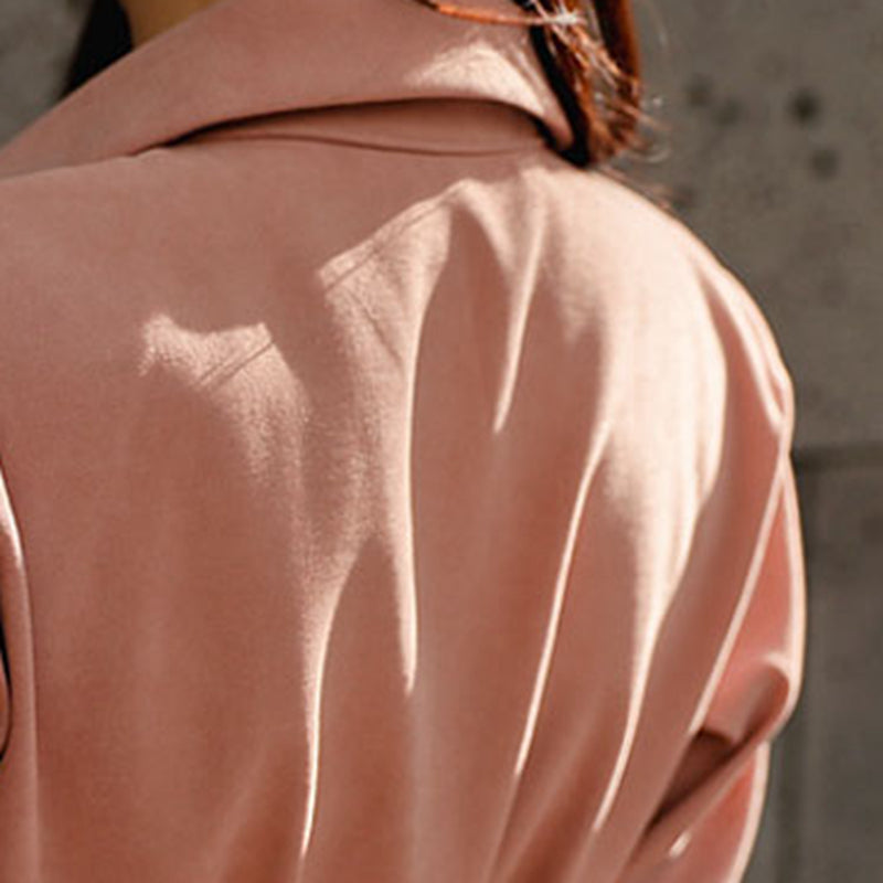 令人心動優雅粉襯衫式洋裝 - TWINKLE