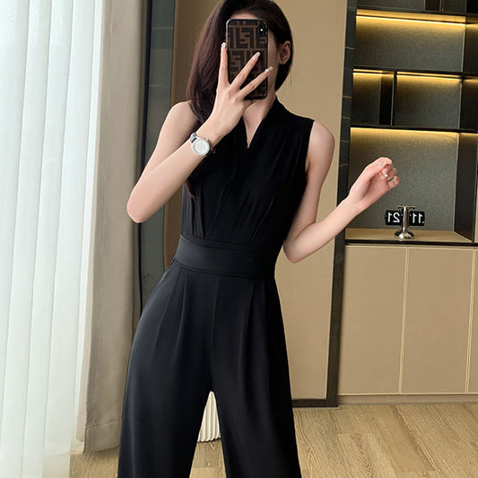 御姐風簡約質感連身褲裝 - TWINKLE