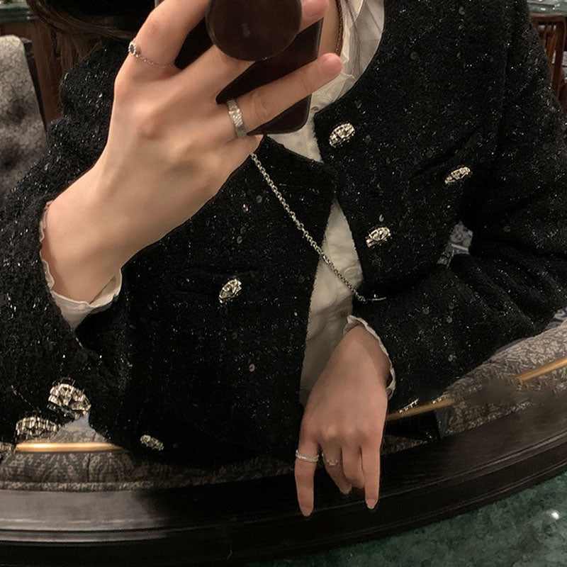 微亮閃自帶貴氣短外套 - TWINKLE