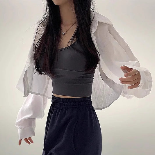 涼感好搭後開襯衫