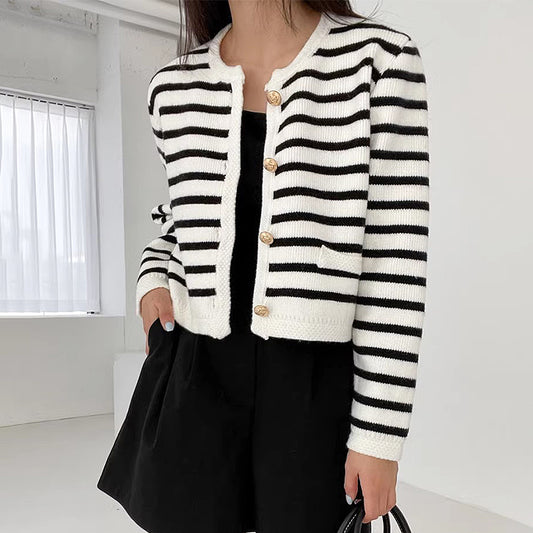 基本好搭條紋小外套 - TWINKLE