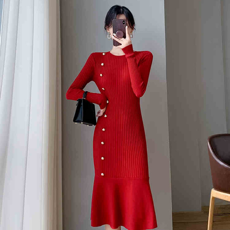 婀娜迷人魚尾針織洋裝 - TWINKLE