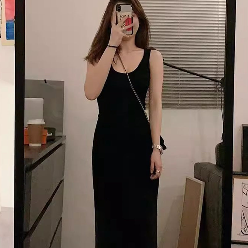 方領內搭實穿女人味針織洋裝 - TWINKLE