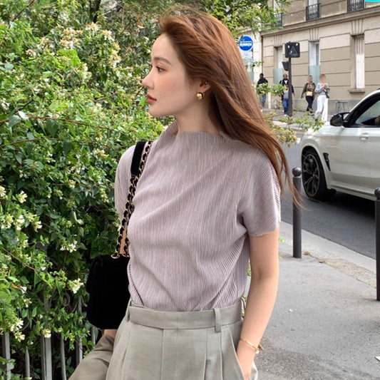 日常好搭壓摺上衣