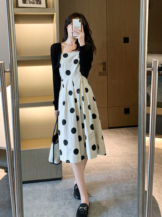 法式優雅波點套裝 - TWINKLE