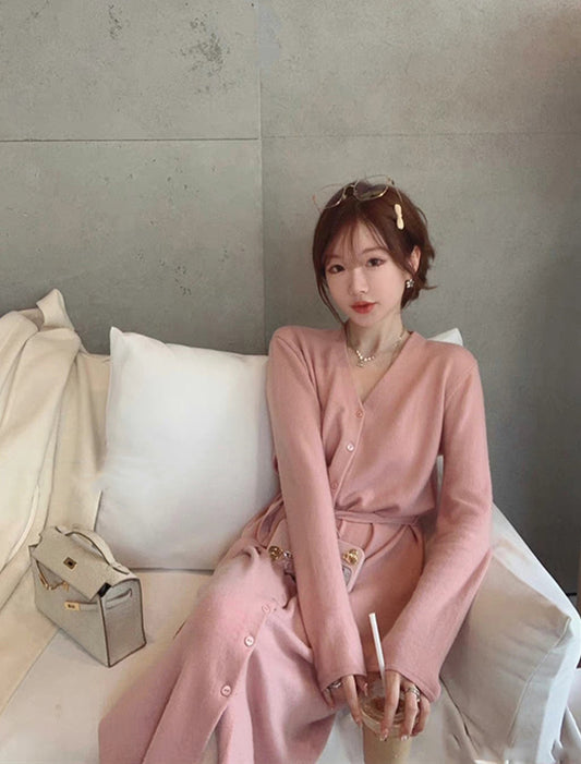 衣櫃必備簡約又高級內搭針織洋裝 - TWINKLE