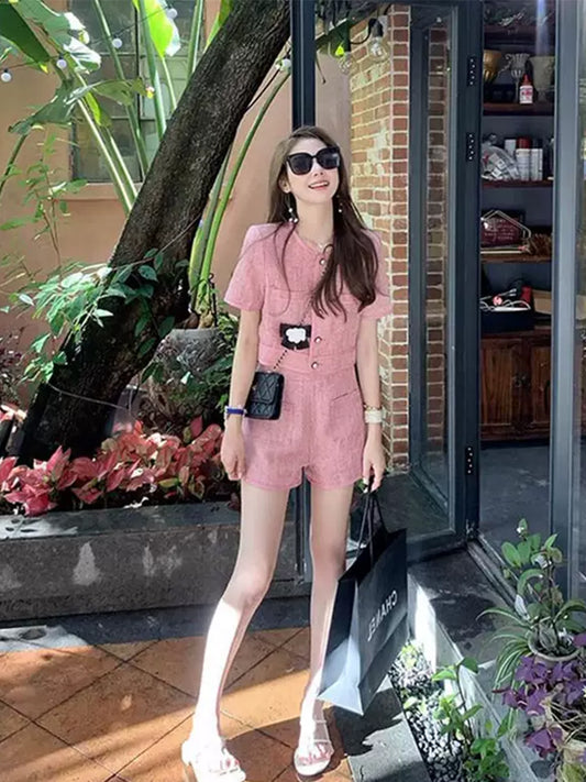 高級質感甜甜小香褲套裝 - TWINKLE