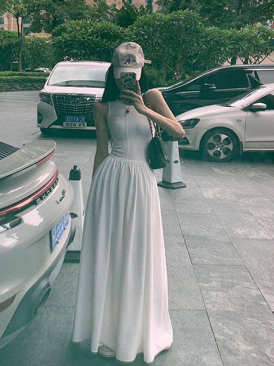 明星般仙氣無袖長洋裝 - TWINKLE