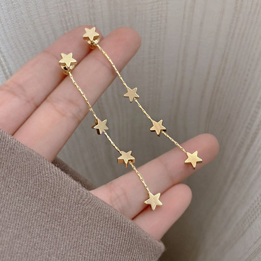 時尚名媛超美星星長串耳環 - TWINKLE