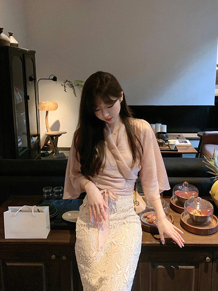 尖叫必買超美好搭蕾絲半身裙 - TWINKLE