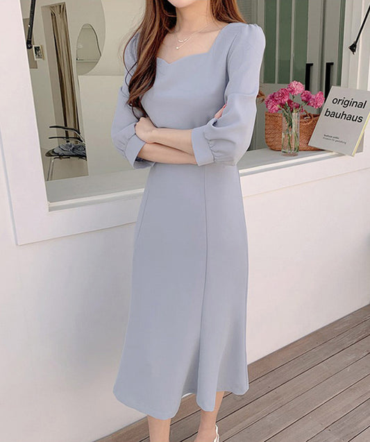 穿上像孫藝珍一樣幸福方領洋裝 - TWINKLE