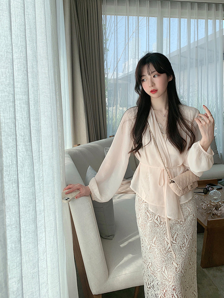 尖叫必買超美好搭蕾絲半身裙 - TWINKLE