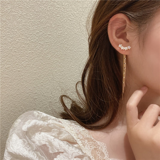時尚名媛鑽飾流蘇耳環 - TWINKLE