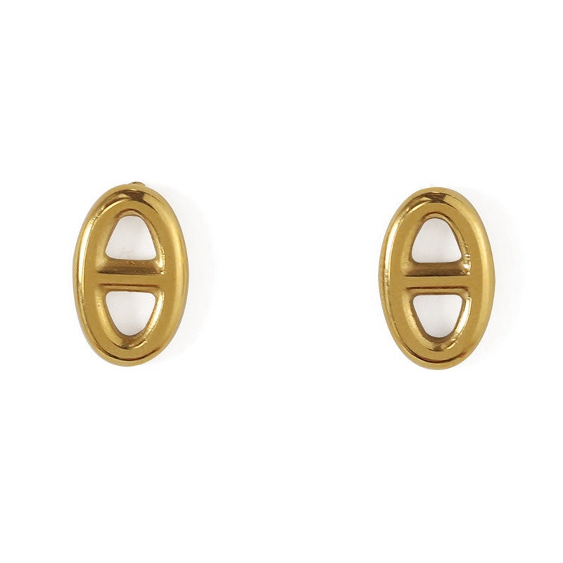 時尚名媛貴氣豬鼻子耳環 - TWINKLE