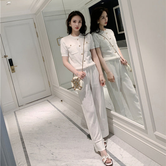 氣質名媛休閒質感小香褲套裝 - TWINKLE