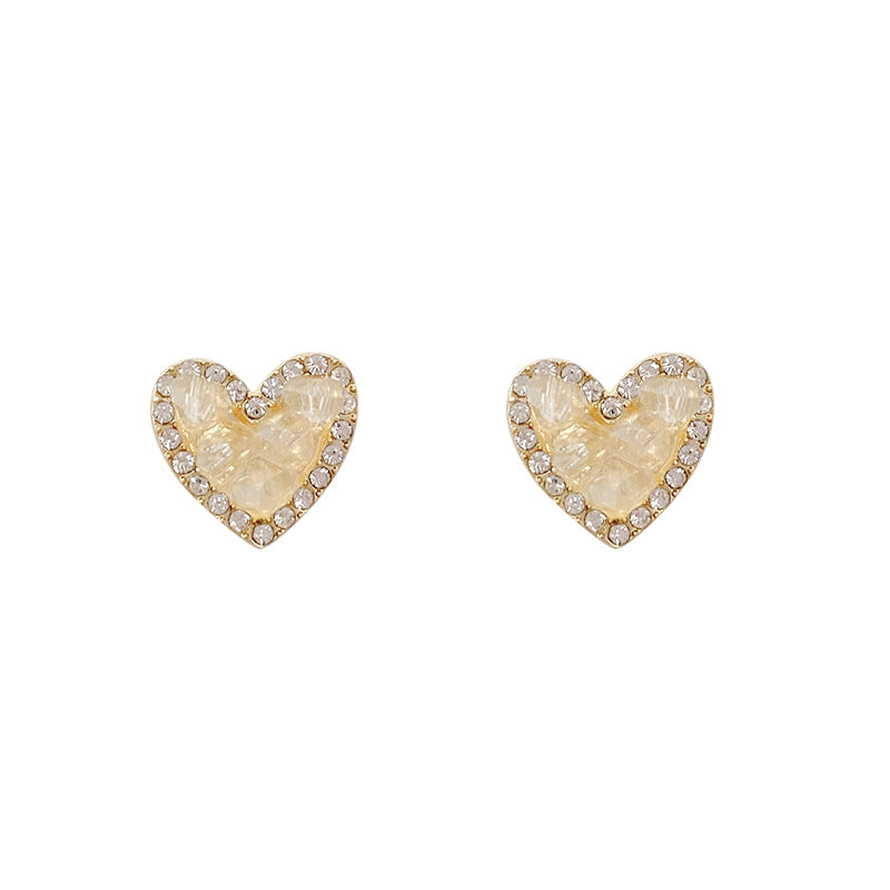 時尚名媛琉璃光愛心耳環 - TWINKLE