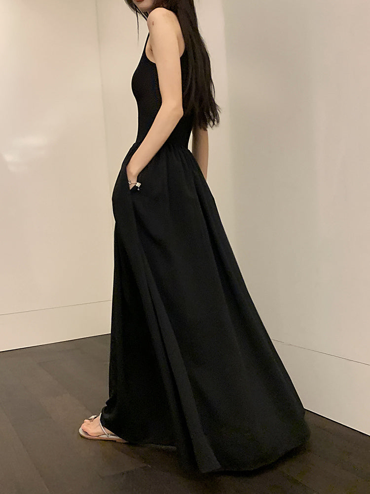 明星般仙氣無袖長洋裝 - TWINKLE