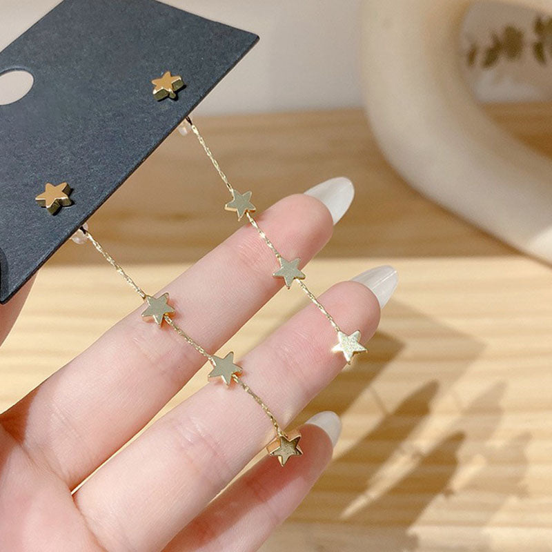 時尚名媛超美星星長串耳環 - TWINKLE