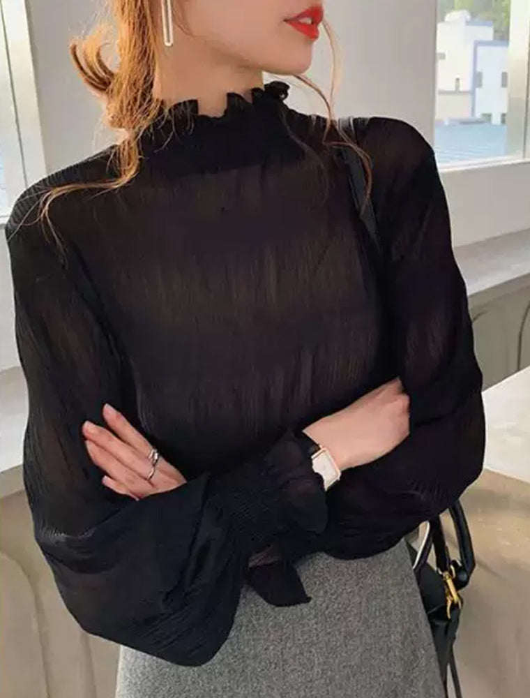 秋冬必備木耳邊巨好搭上衣 - TWINKLE