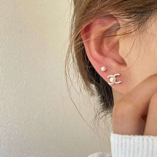 時尚名媛小香珍珠耳環 - TWINKLE