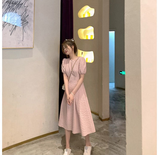 氣質名媛淡雅溫柔公主袖洋裝 - TWINKLE