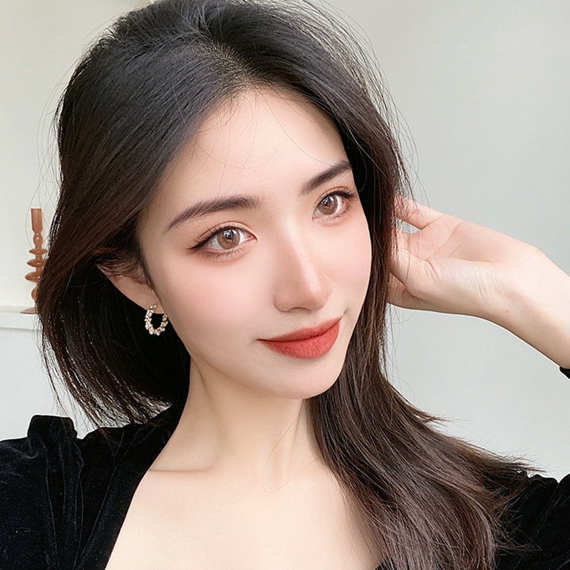時尚名媛串珠圈耳環 - TWINKLE