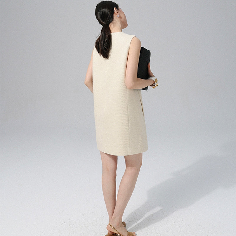 簡約氣質低調奢華無袖洋裝 - TWINKLE