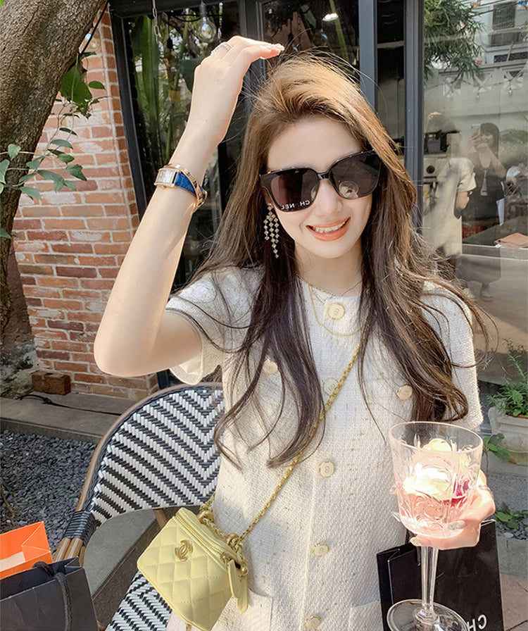 人間富貴花顯瘦小香洋裝 - TWINKLE