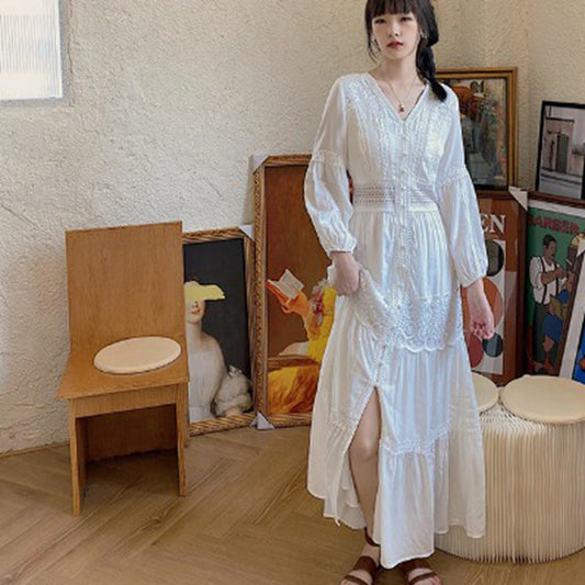 仙美細緻簍空蕾絲洋裝 - TWINKLE