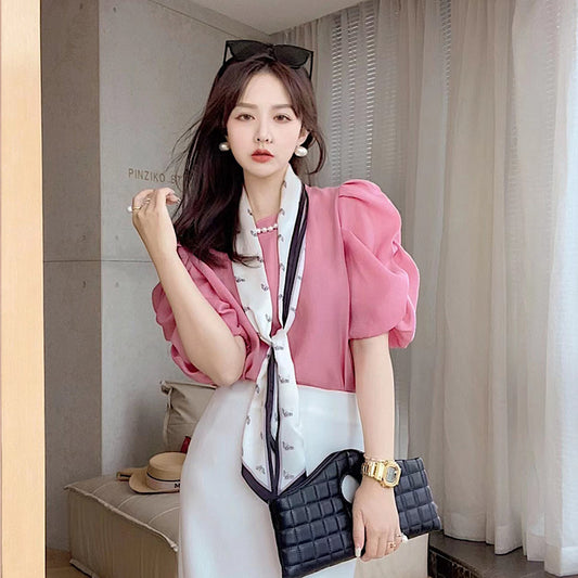 氣質名媛甜美公主袖上衣 - TWINKLE