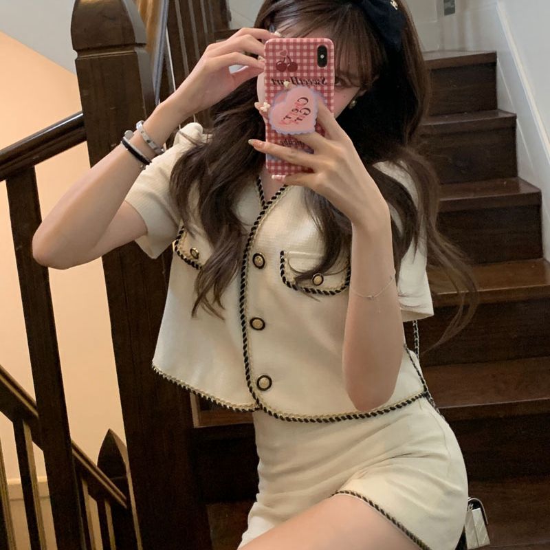 淚之女王名媛小香貴氣褲套裝