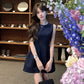 赫本優雅版型超美短洋裝