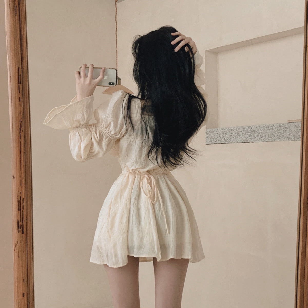 浪漫大荷葉氛圍感洋裝