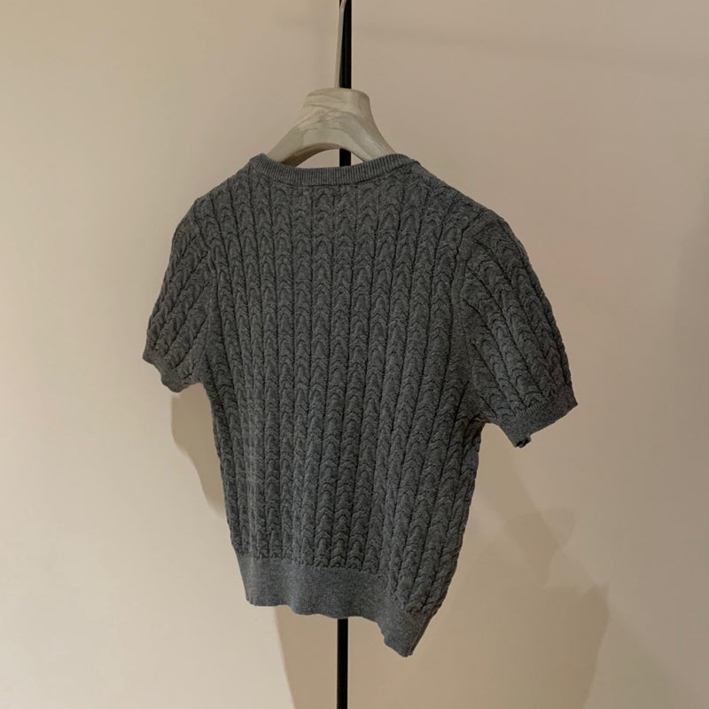 日常高級感針織上衣