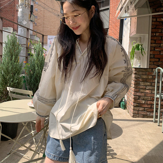 涼爽防曬波西米亞上衣