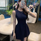 赫本優雅版型超美短洋裝